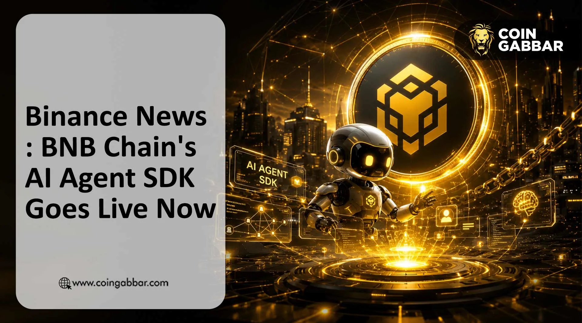 Binance News: BNB Chain's AI Agent SDK Goes Live Now