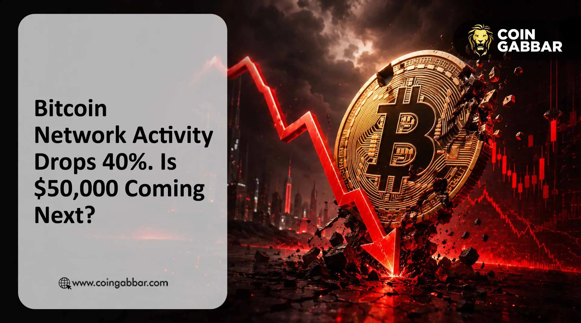 Bitcoin Network Activity Drops 40%