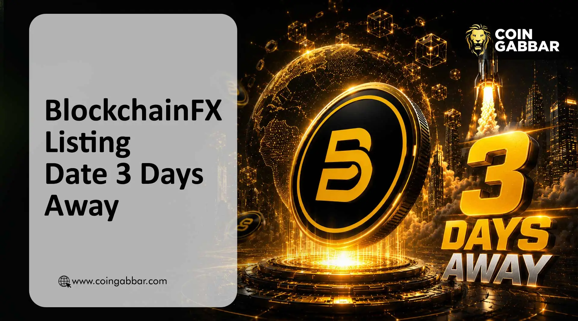 BlockchainFX listing date and BFX Binance launch news