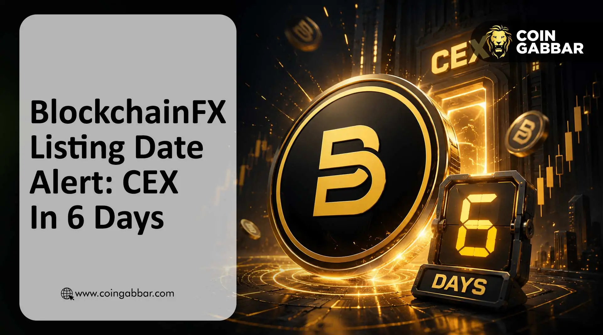 BlockchainFX listing date BFX presale dashboard showing 14.6M raised