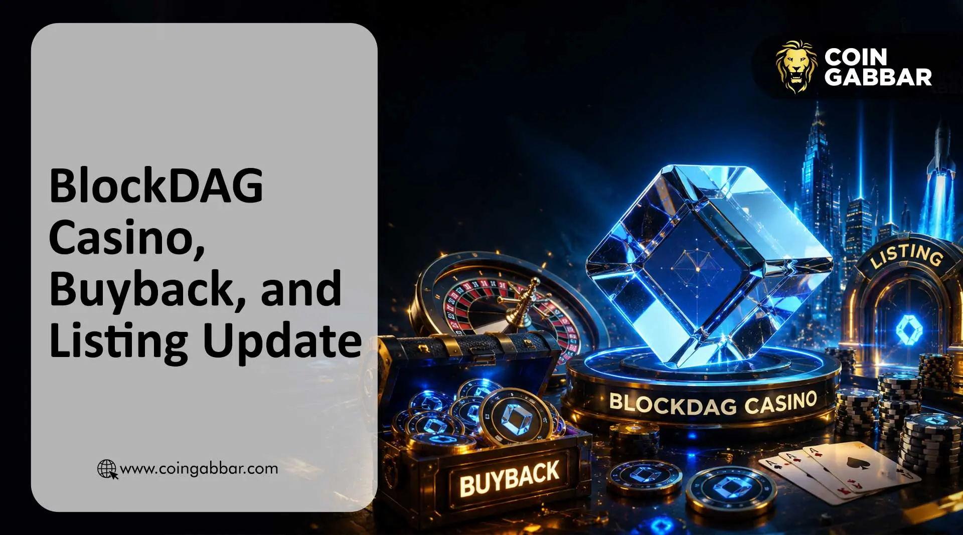BlockDAG listing date BDAG casino buyback 300X ROI