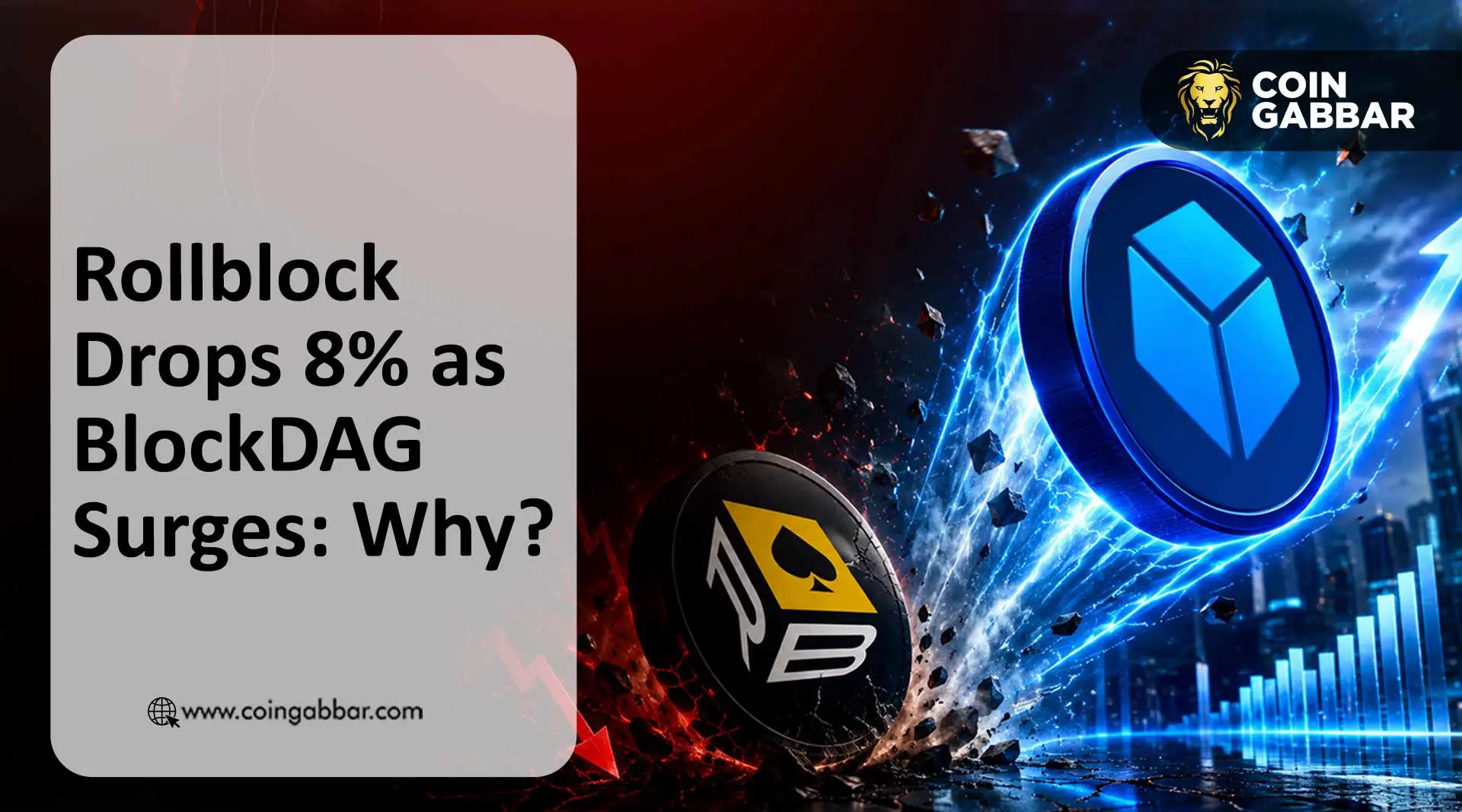 Rollblock Down 8%, BlockDAG Up 8%