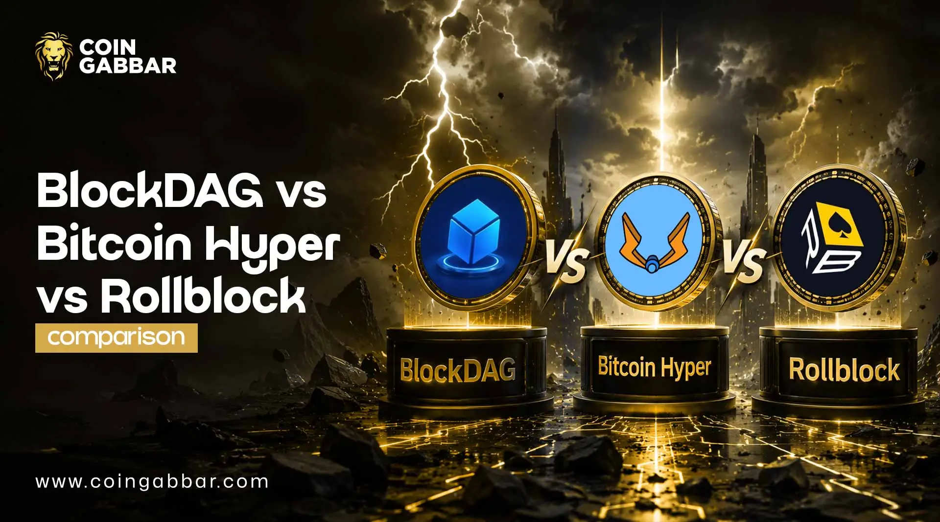 BlockDAG vs Bitcoin Hyper vs Rollblock comparison