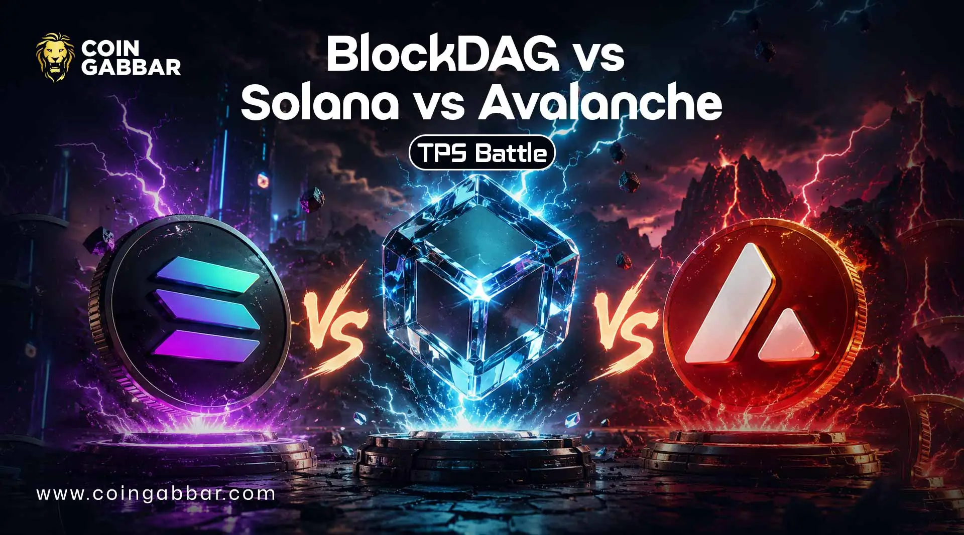 BlockDAG vs Solana vs Avalanche TPS Battle