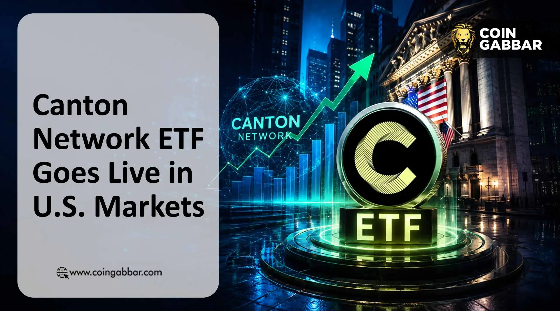 Canton Network ETF TCAN Nasdaq launch crypto chart