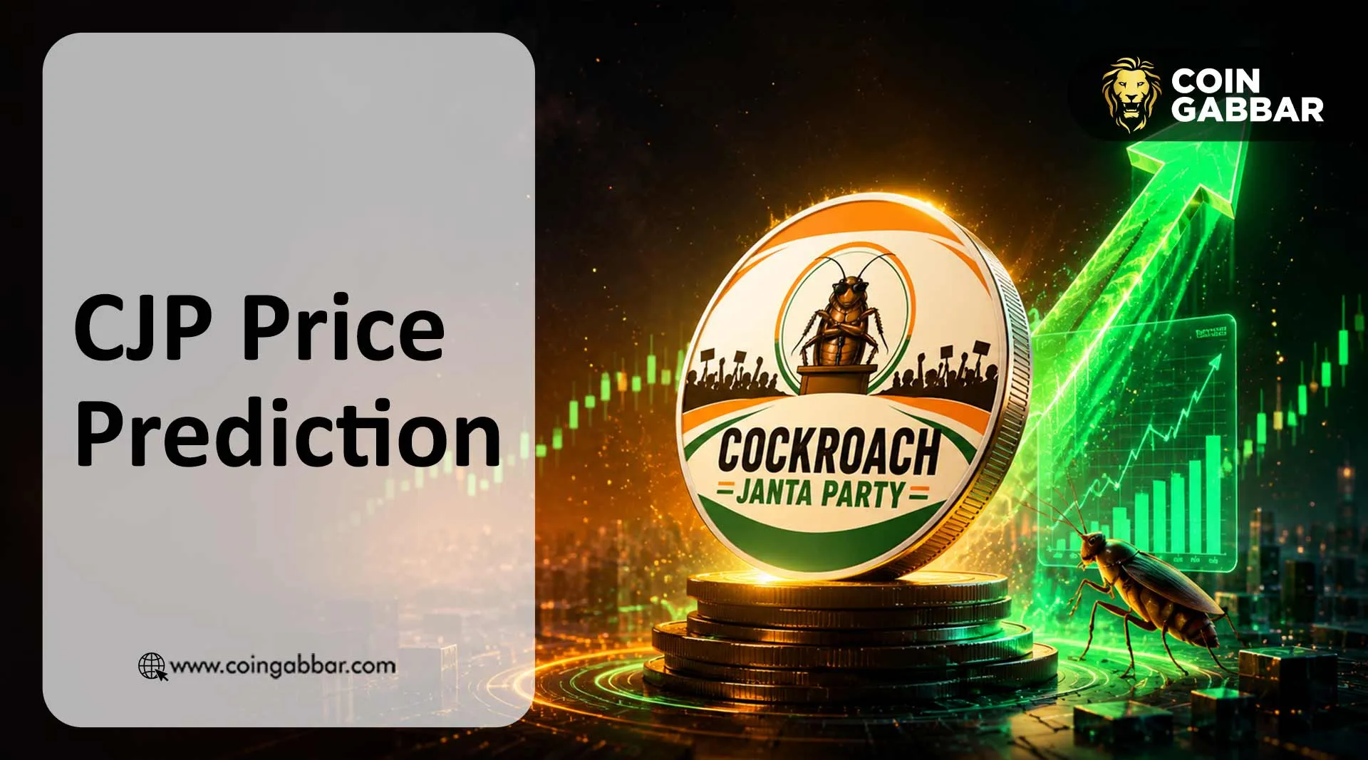 CJP price prediction Cockroach Janta Party token PumpSwap Solana May 2026