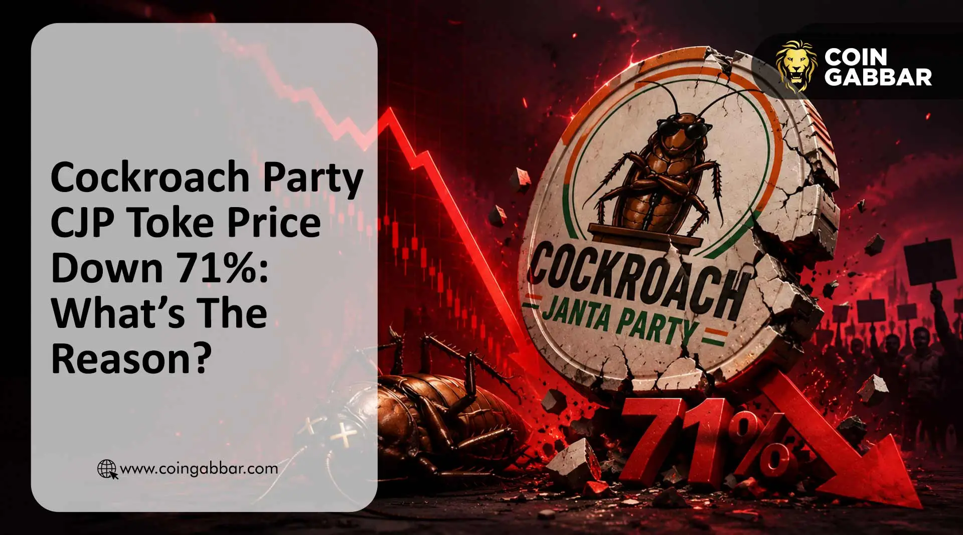 Cockroach Party CJP Toke Price Down 71%: What’s The Reason?