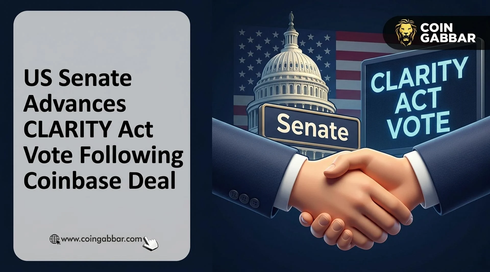 US Senate Advances Crypto CLARITY Act Vote After Coinbase Deal