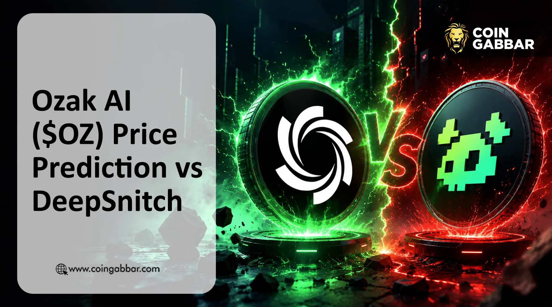 Ozak AI TGE vs DeepSnitch CEX listing comparison chart