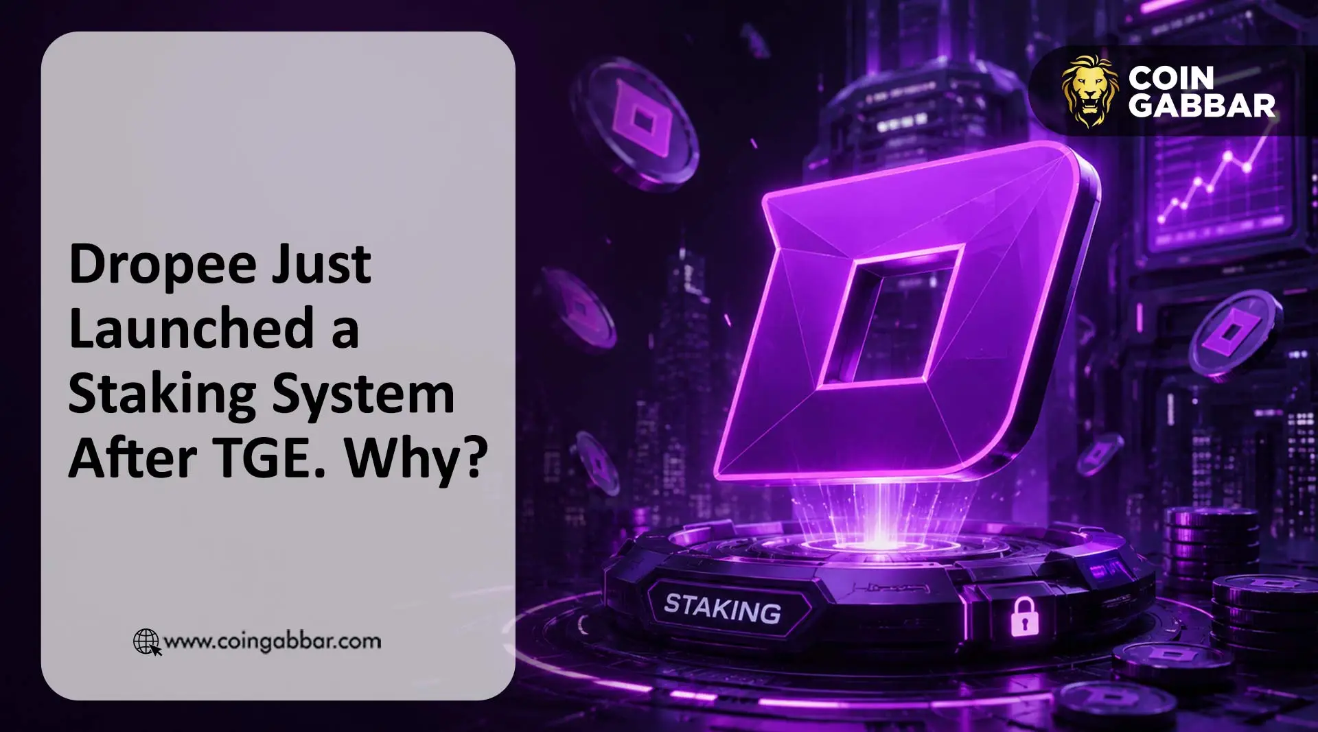 Dropee Just Launched a Staking System After TGE. Why?