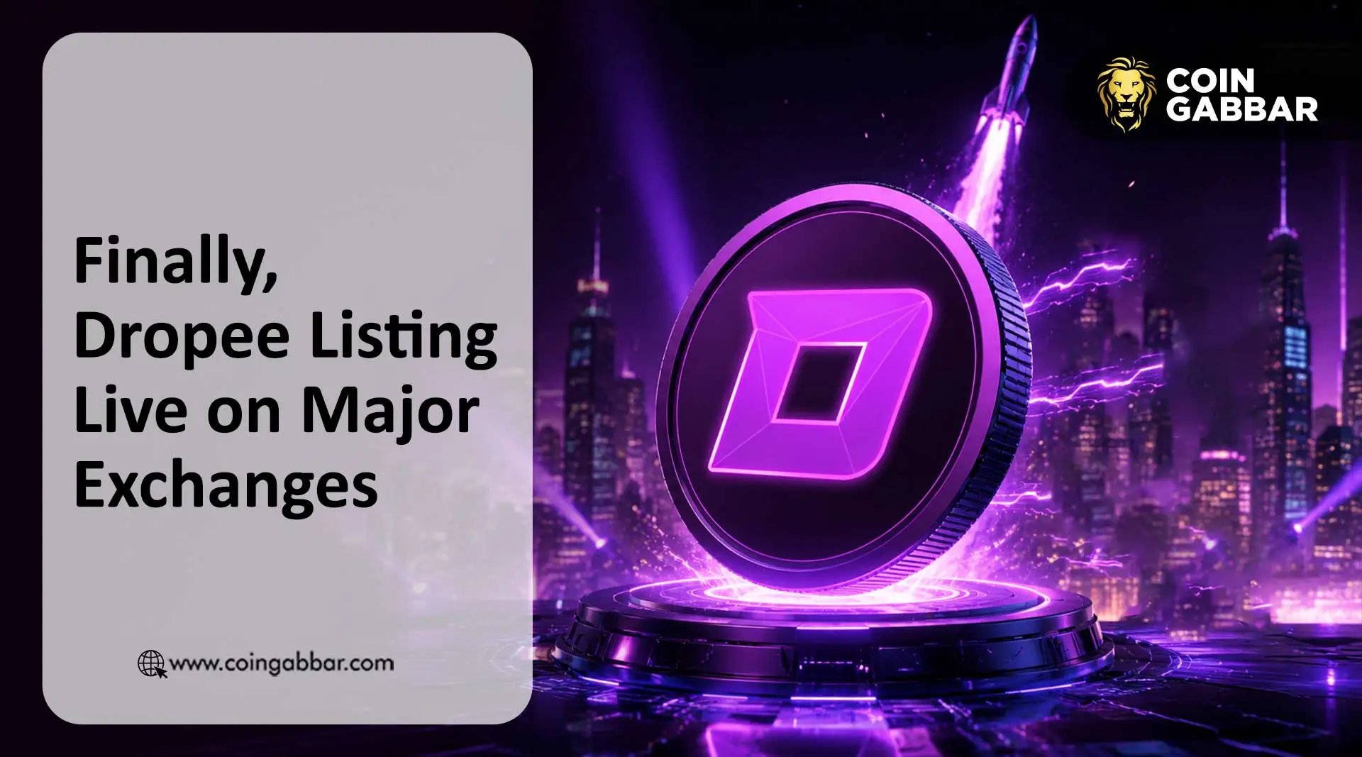Dropee Token Listing Live Today: Check MEXC Exchange Details