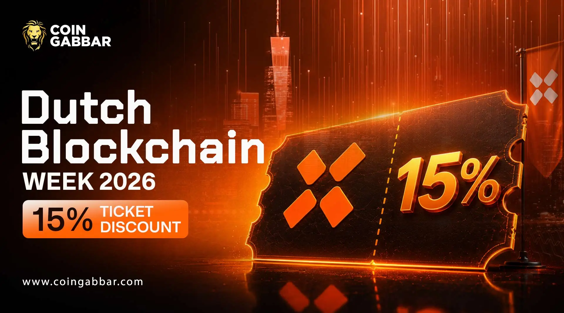 Dutch Blockchain Week 2026 15% Ticket Discount
