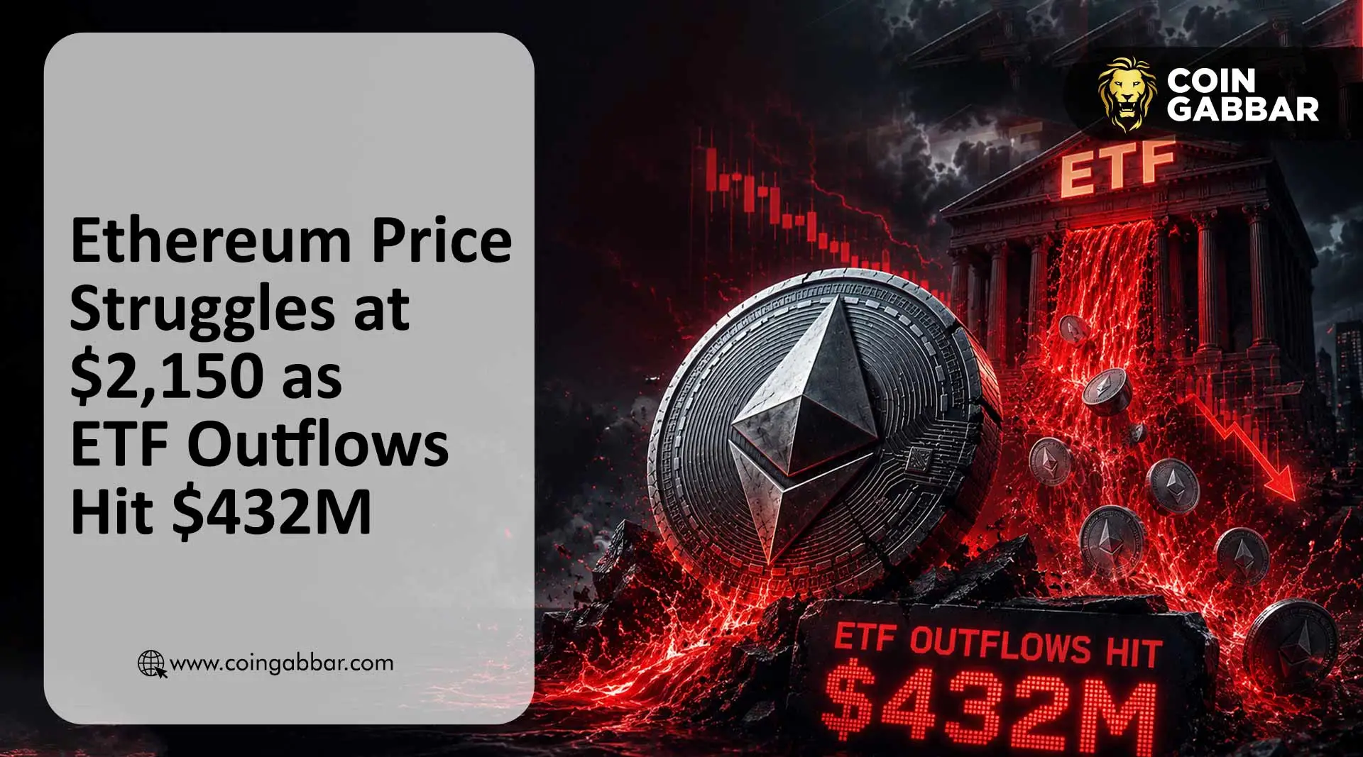 Ethereum ETF Outflows Cross $432M