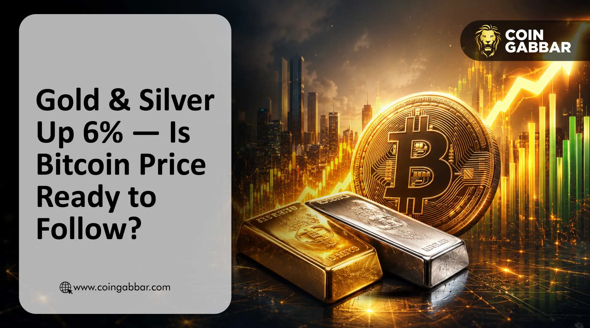 Gold & Silver Up 6% — Is Bitcoin Price Ready to Follow?