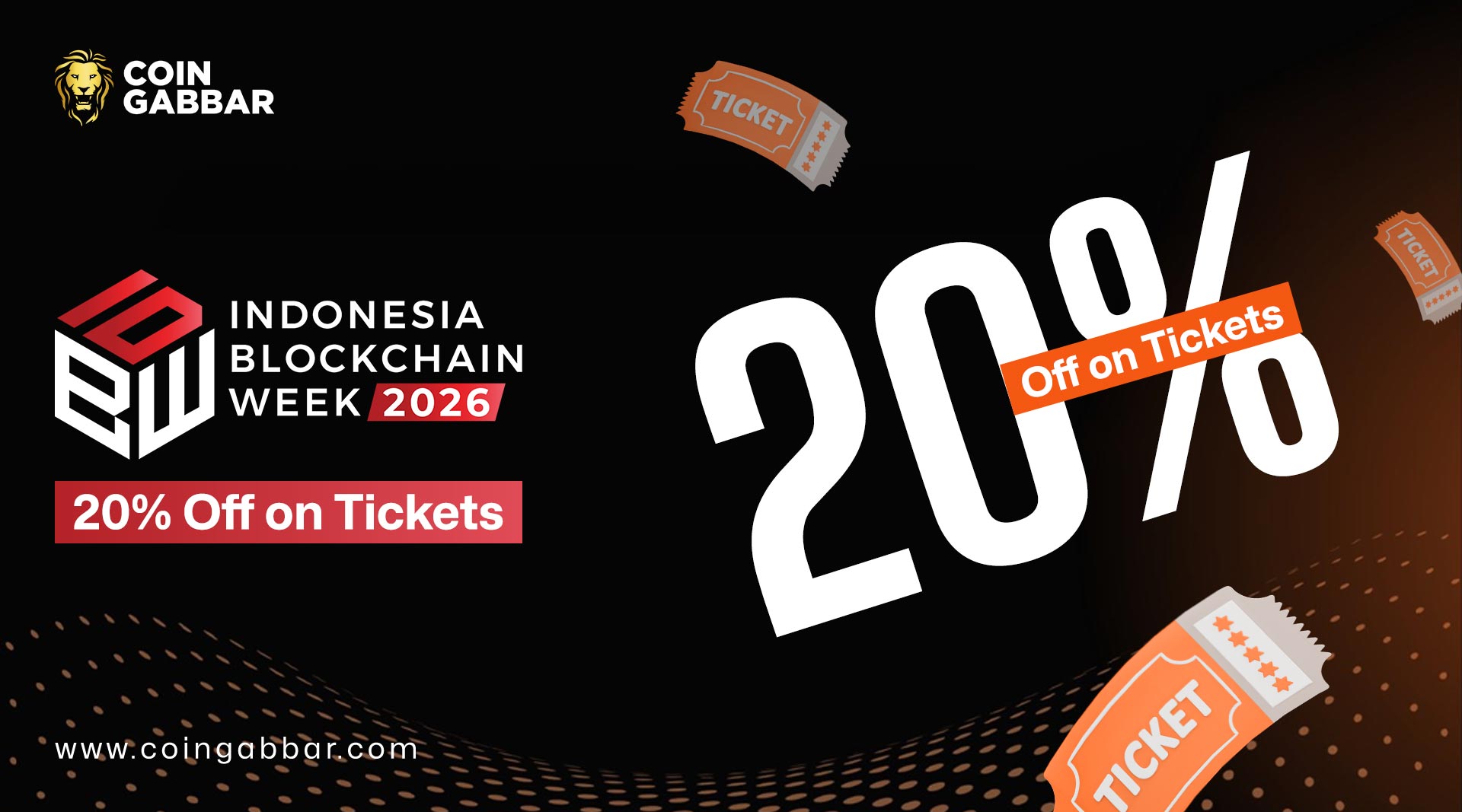 Indonesia Blockchain Week 2026: 20% Off on Tickets