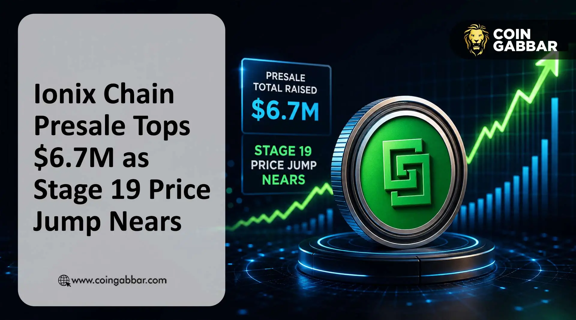 Ionix Chain Presale Tops $6.7M as Stage 19 Price Jump Nears