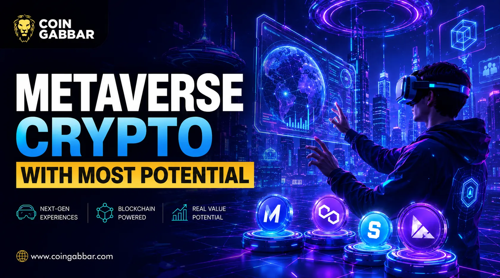 Metaverse crypto with most potential — top 10 picks 2026