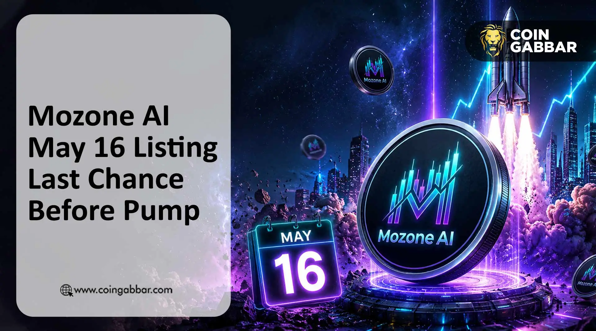 Mozone AI listing chart MZONE price analysis