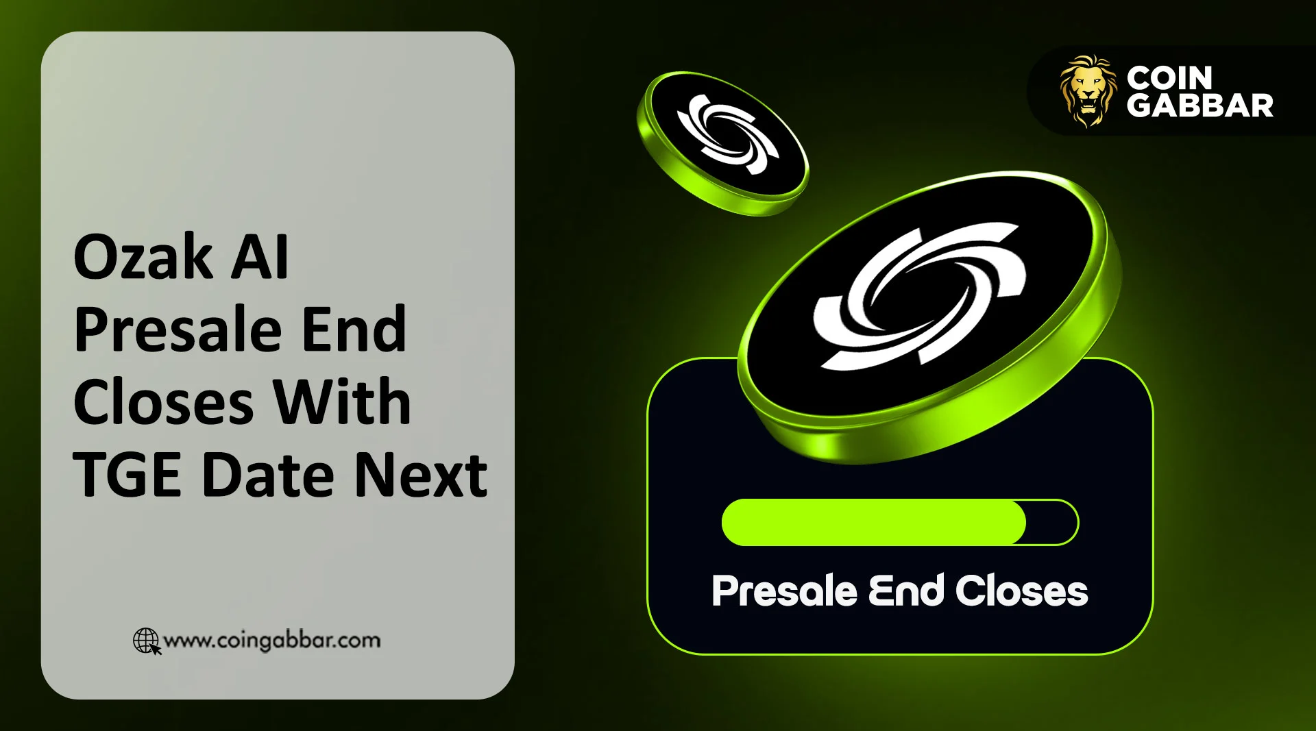 Ozak AI Presale End Closes With TGE Date Next