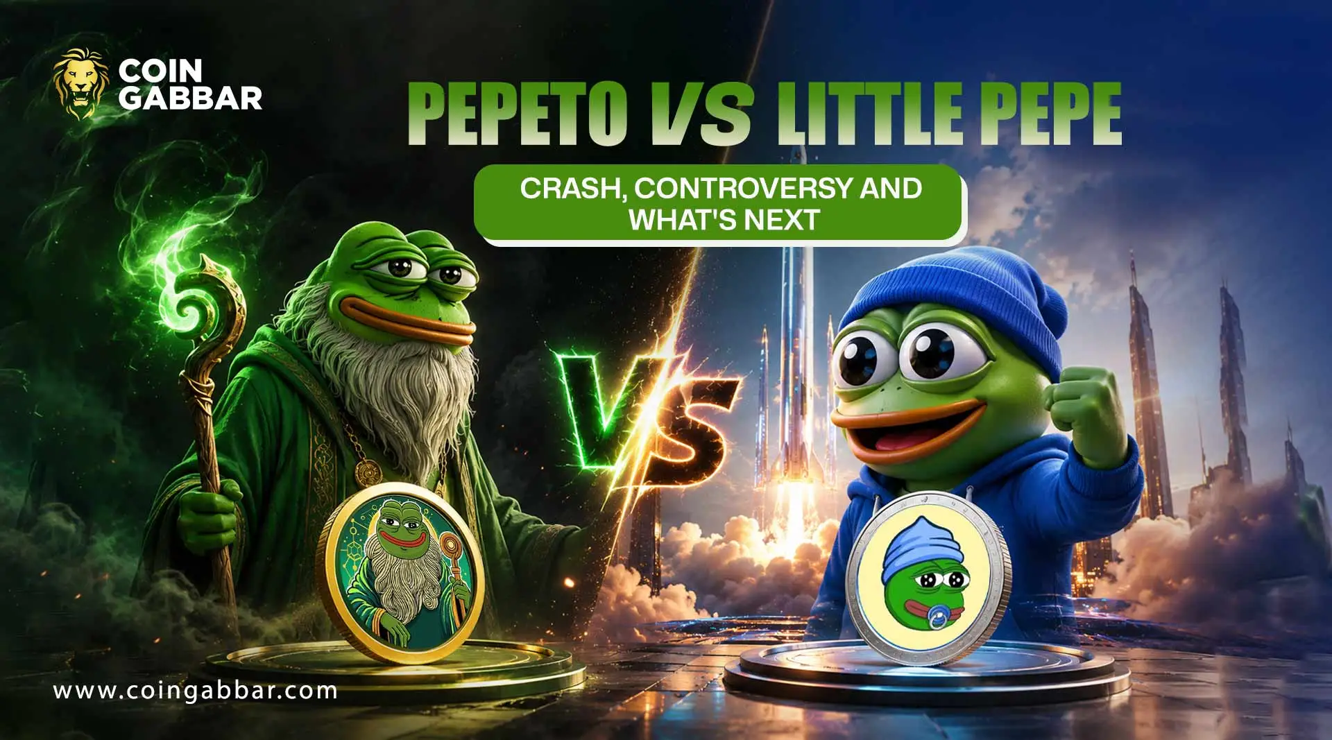 Pepeto vs Little Pepe comparison chart showing presale data and launch models