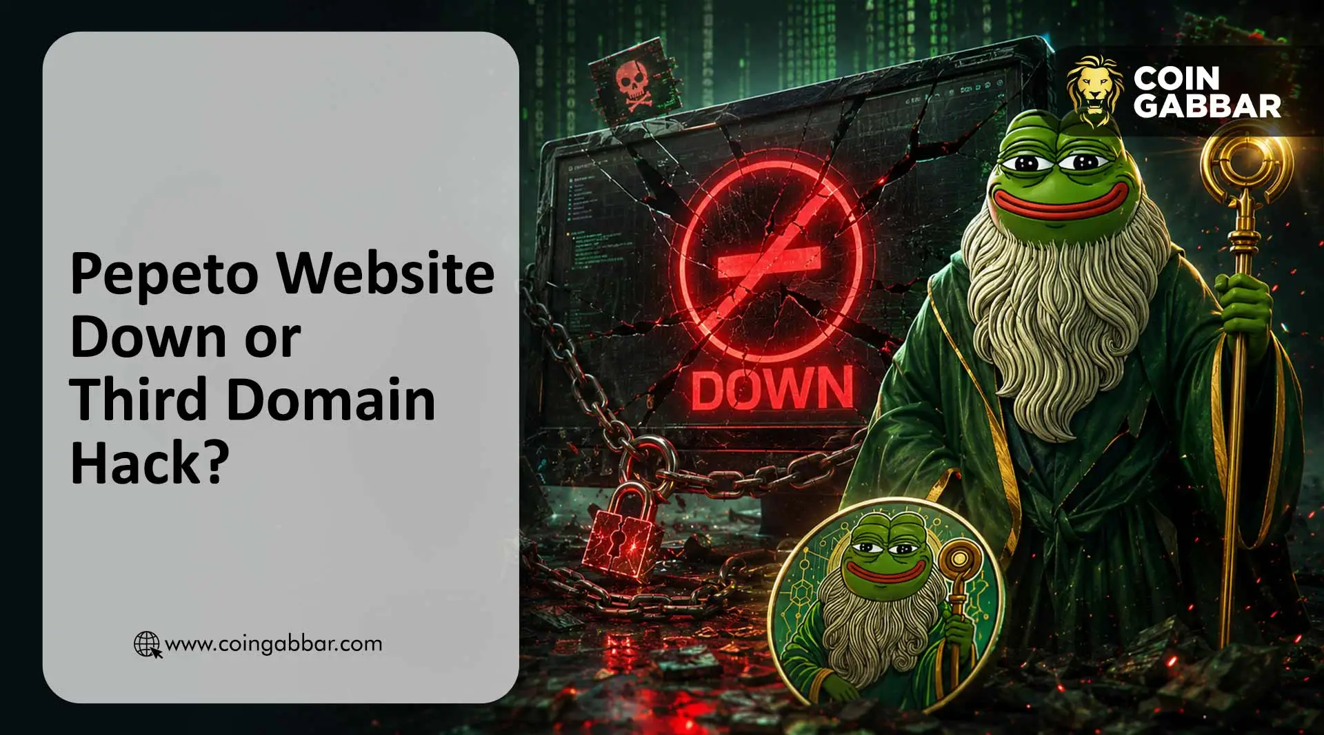 Pepeto website down or domain hack again