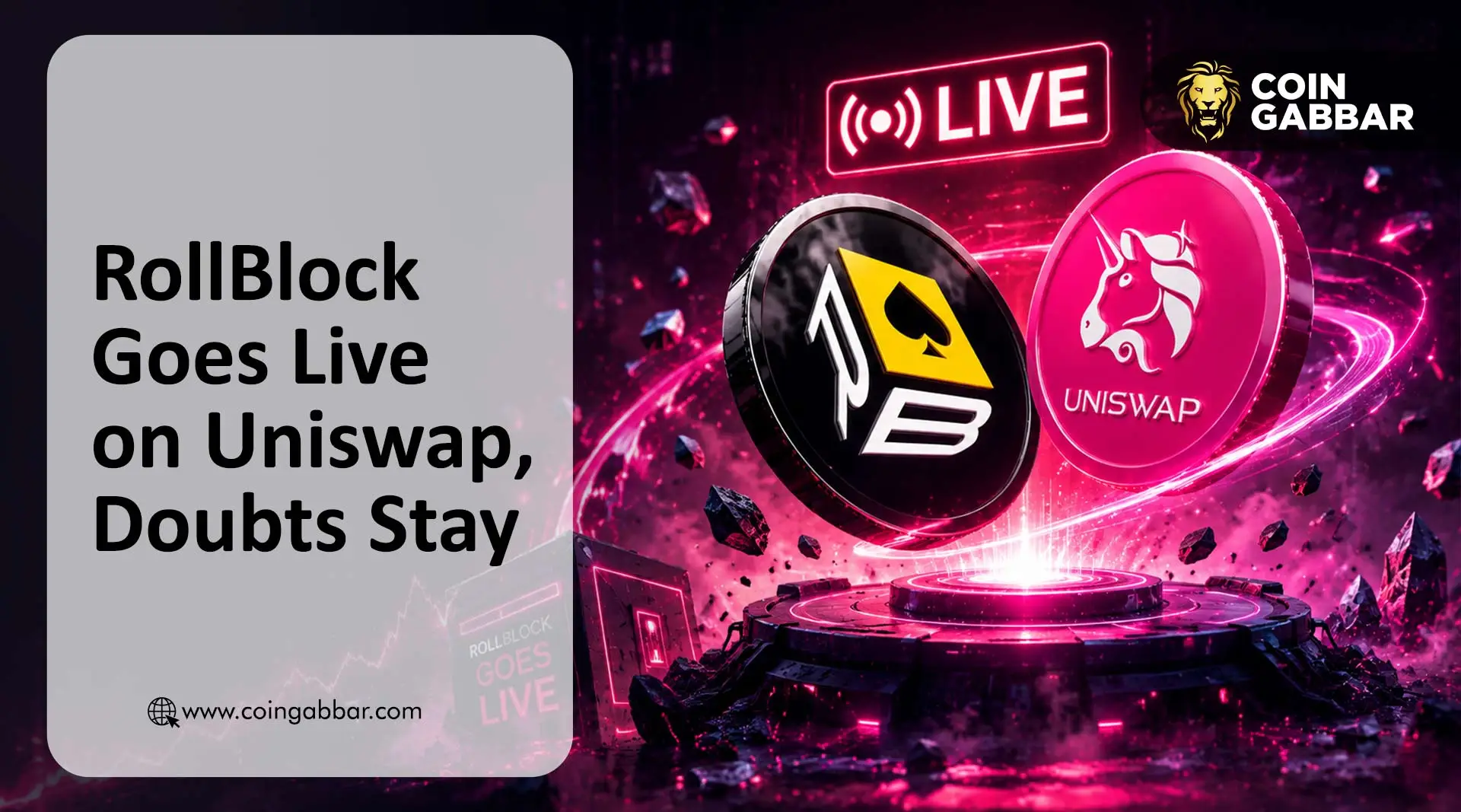 Rollblock Uniswap launch and RBLK crash analysis
