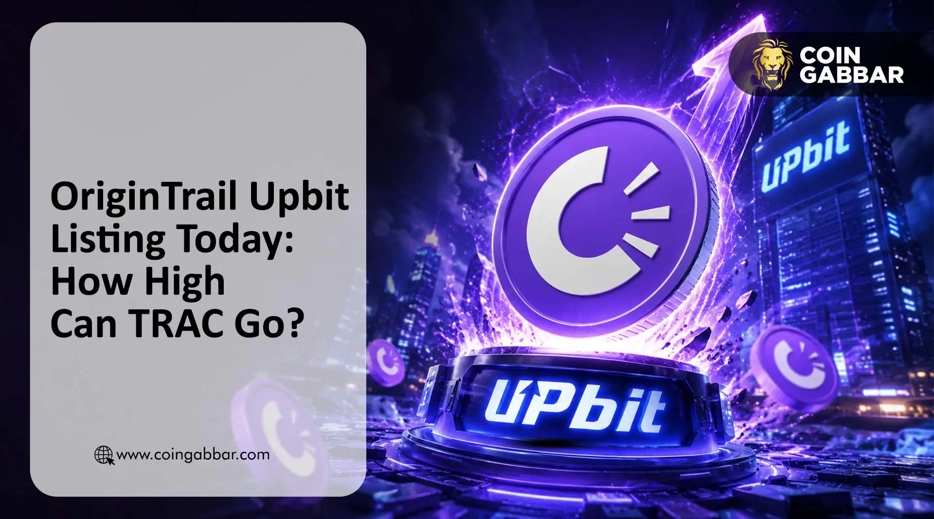 TRAC Upbit listing OriginTrail token price surge