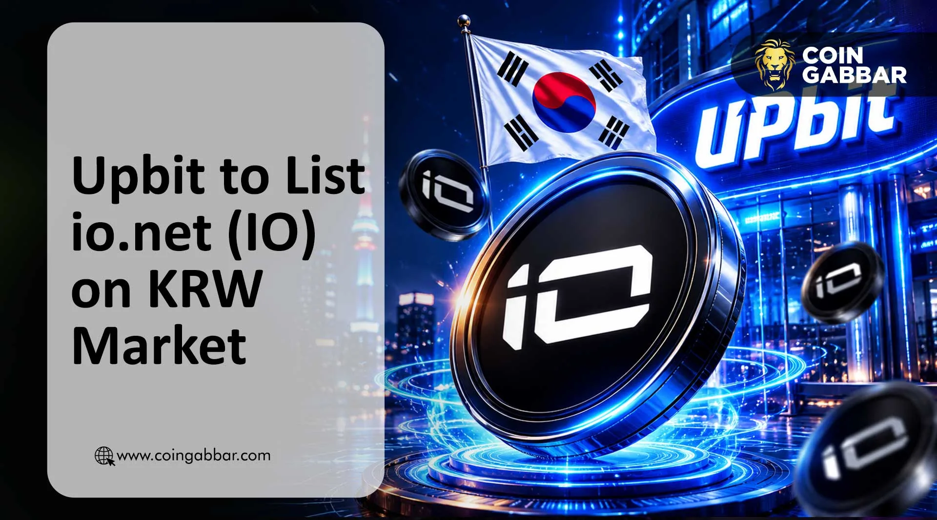 Upbit announced io.net listing on KRW Market