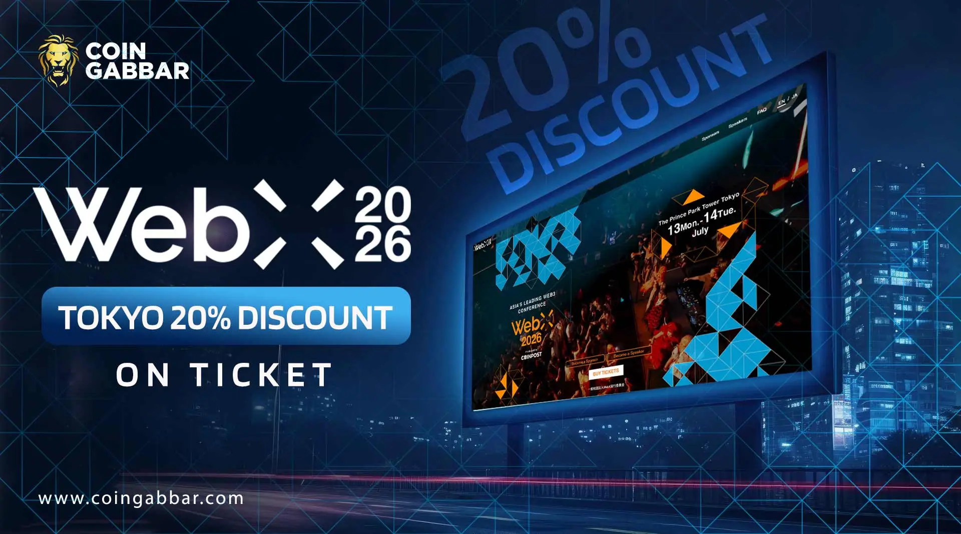 WebX 2026 Tokyo 20% Discount on Ticket