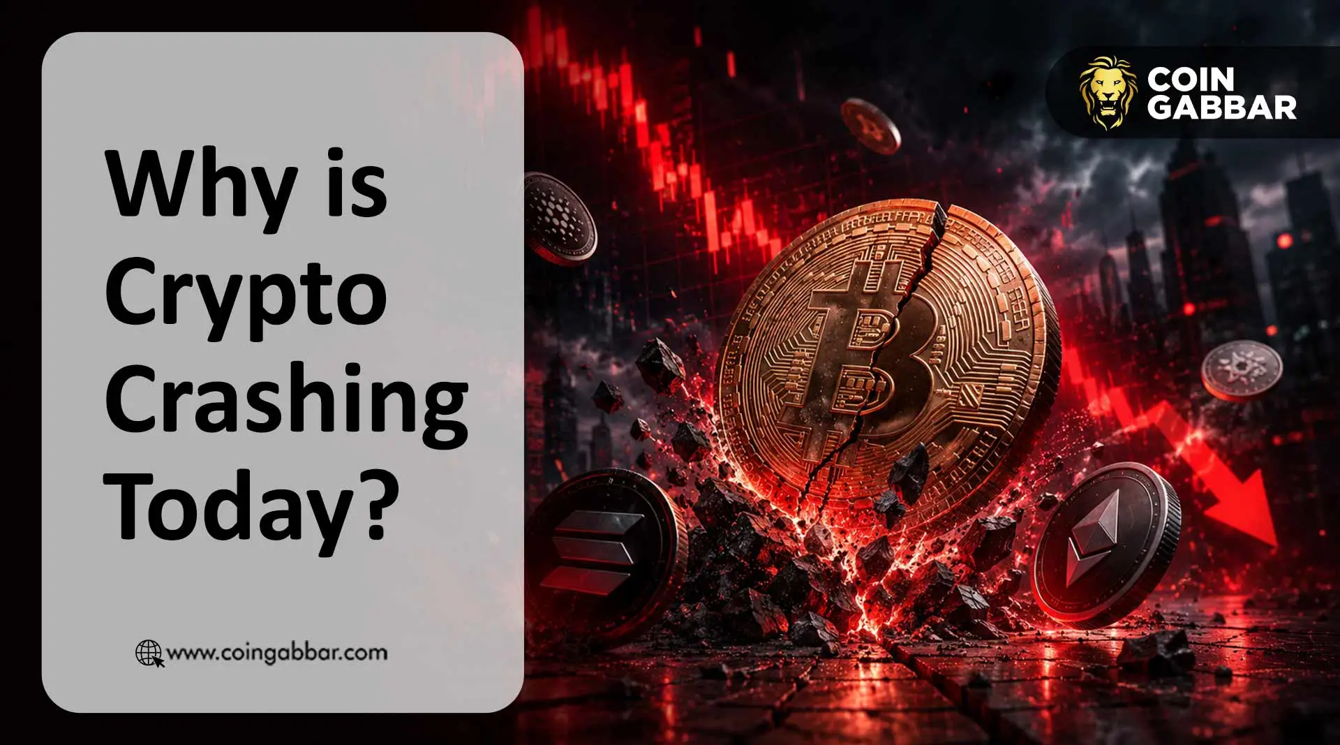 Why is crypto crashing today Bitcoin and altcoin market drop