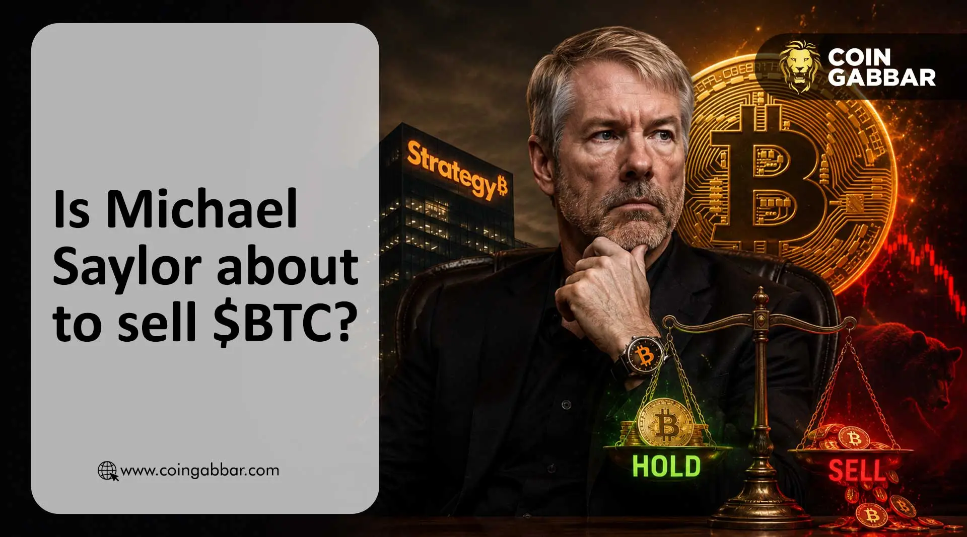 Is Michael Saylor about to sell $BTC?