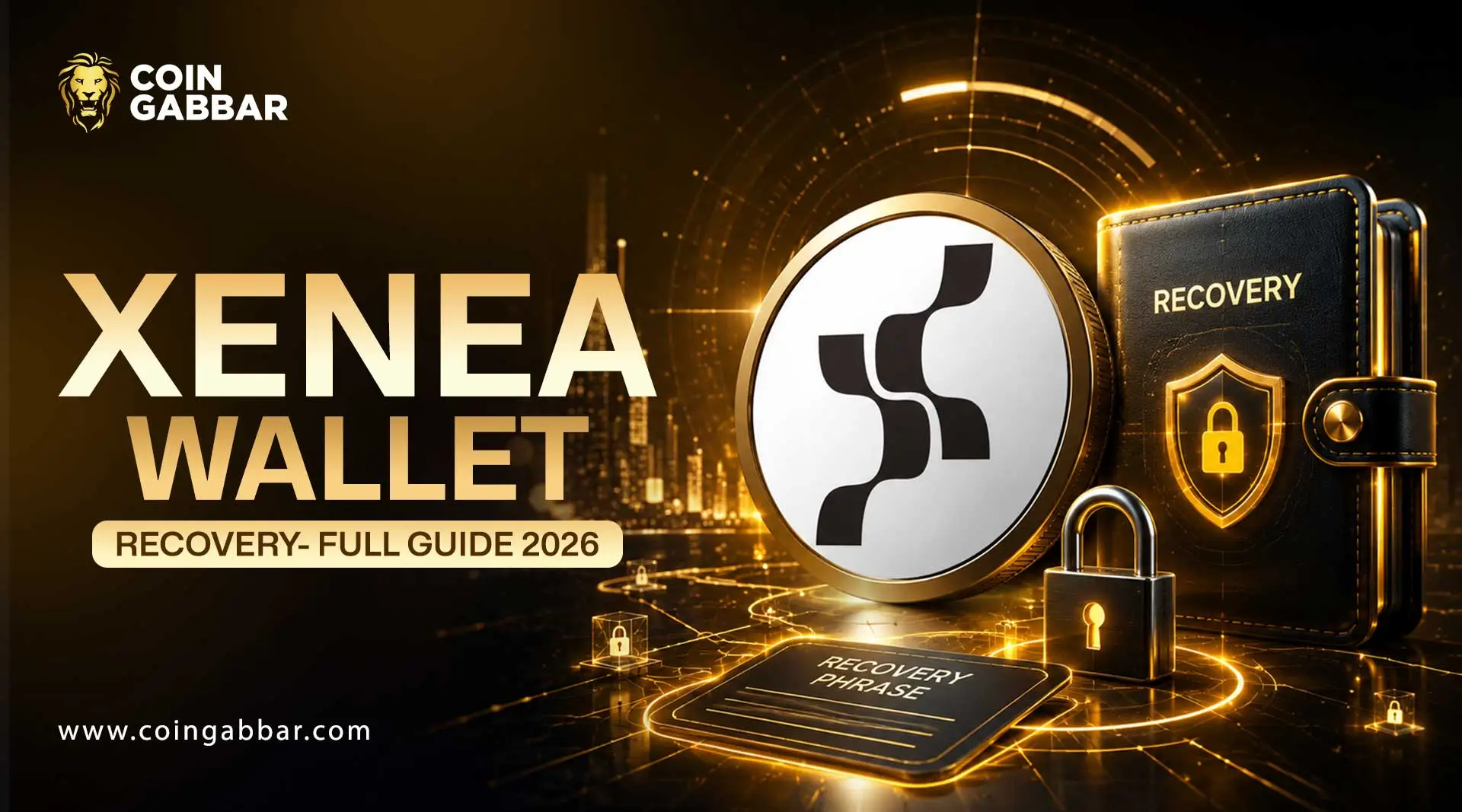 Xenea wallet recovery process on mobile device