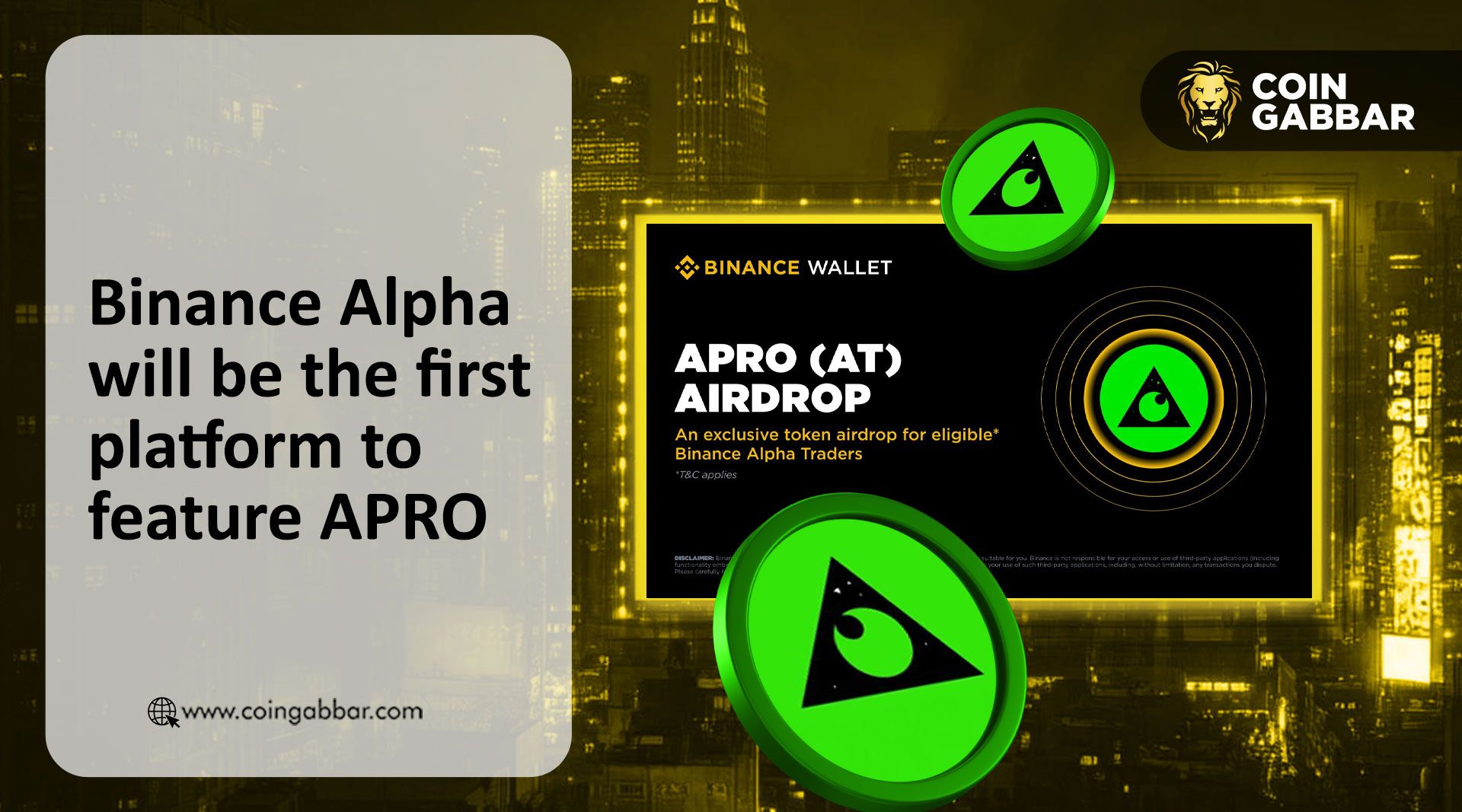 Binance Alpha will be the first platform to feature APRO (AT)