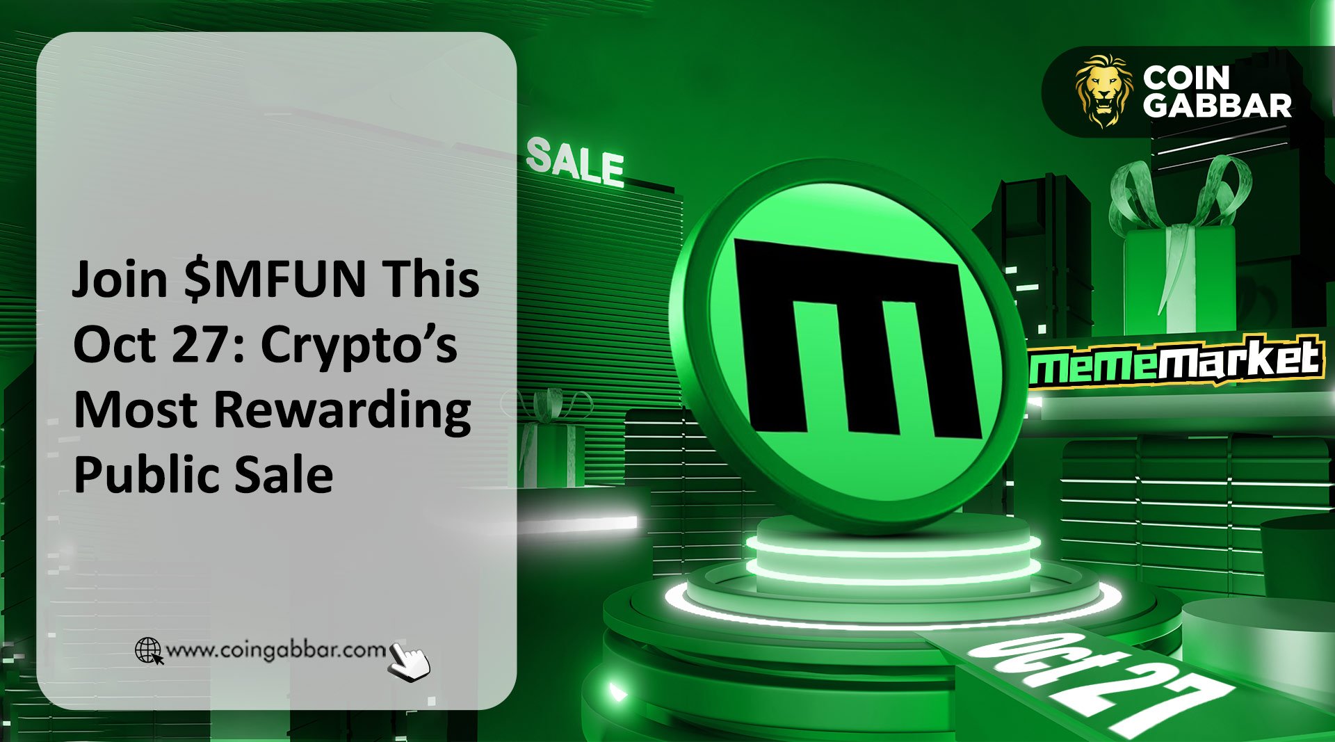 Join $MFUN This Oct 27: Crypto’s Most Rewarding Public Sale