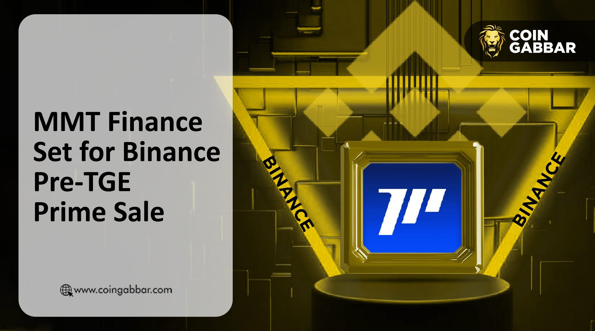 MMT Finance Set for Binance Pre-TGE Prime Sale