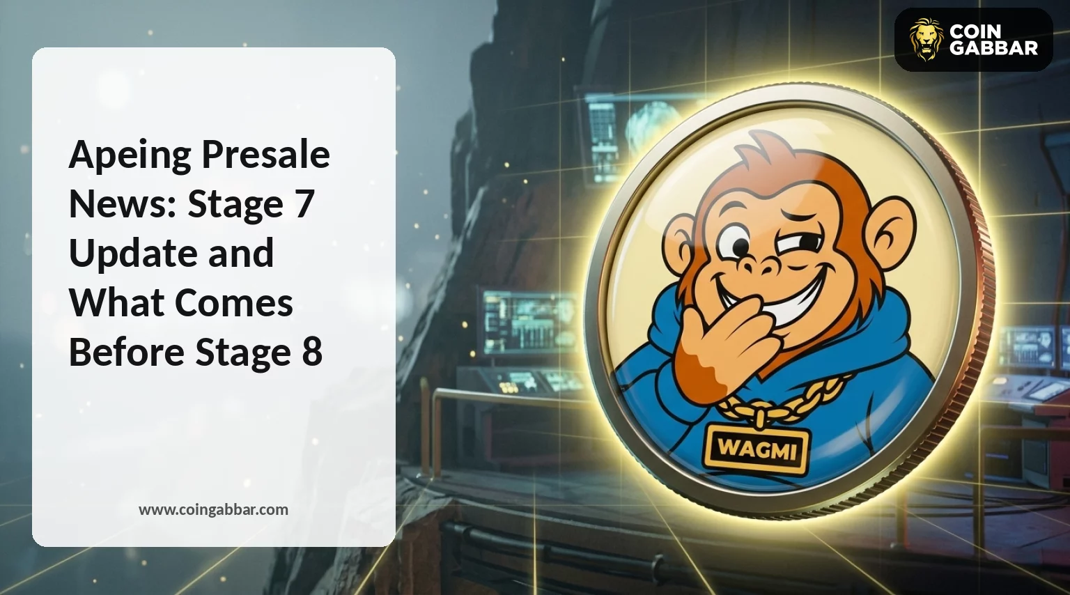 Apeing presale news with Stage 7 figures and roadmap table