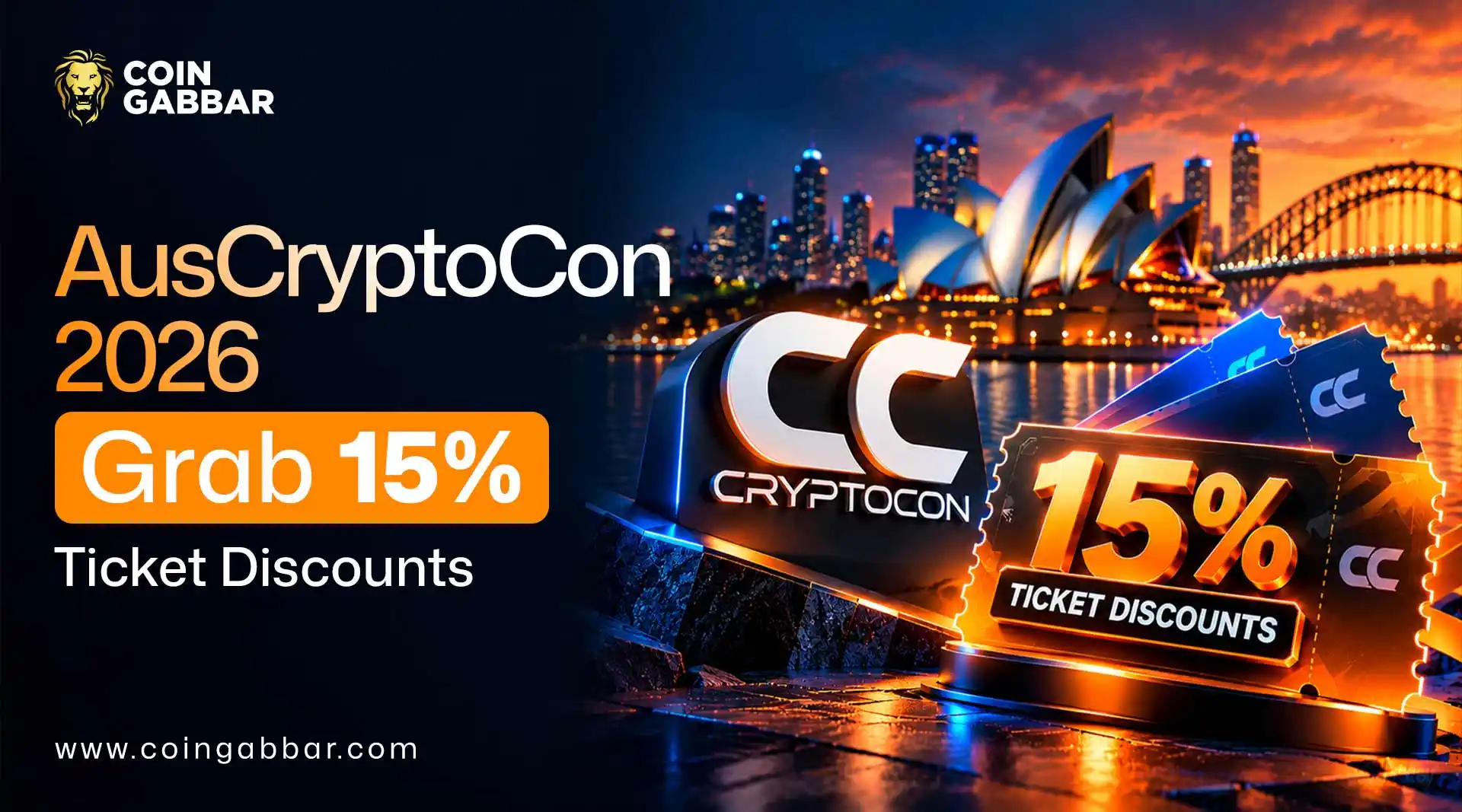 AusCryptoCon 2026 Discount Code: Get 15% Ticket Savings