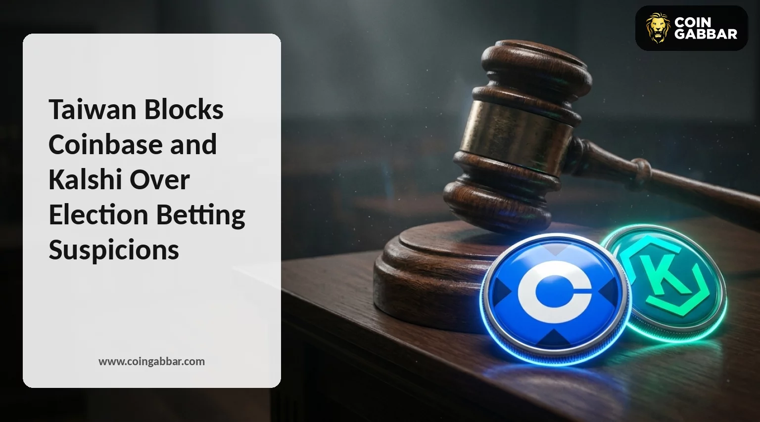 Taiwan Blocks Coinbase and Kalshi Over Election Betting Suspicions