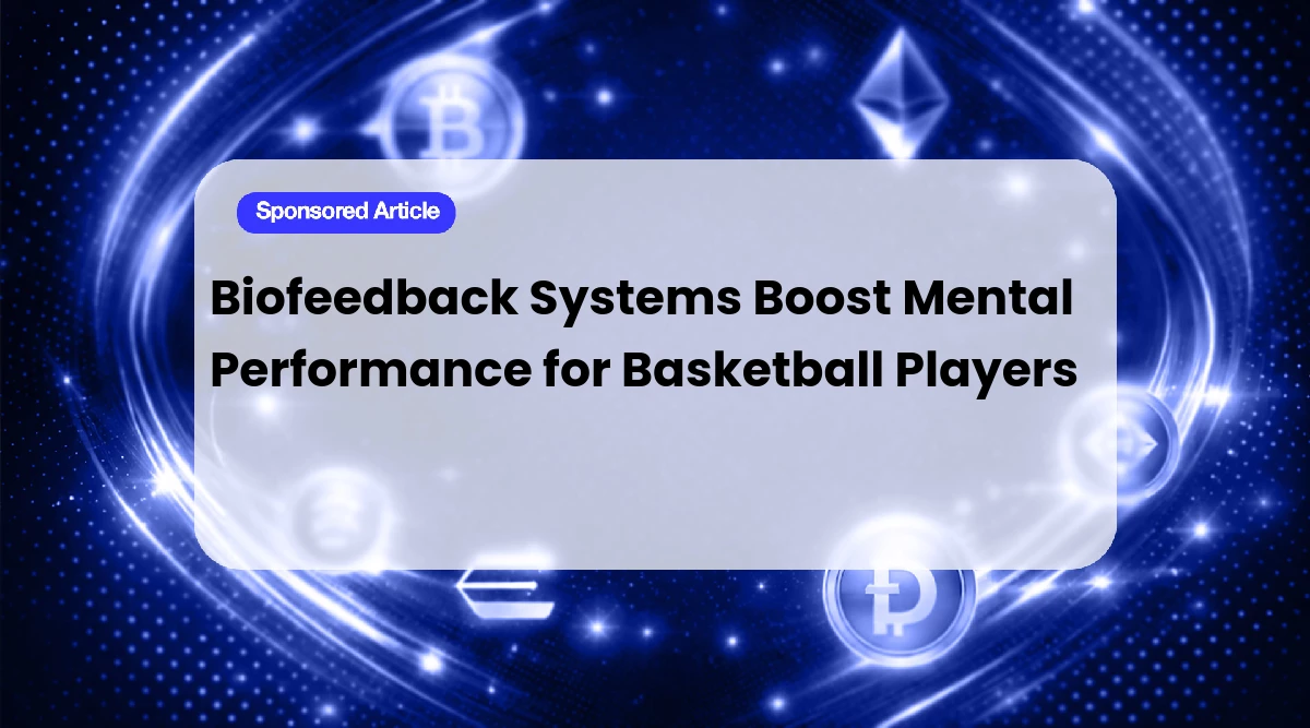 Athlete using biofeedback tech during training