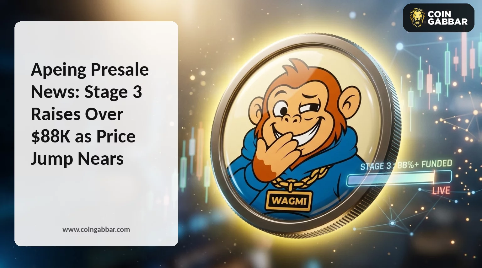 Apeing Presale News shows Stage 3 progress before the next presale price hike