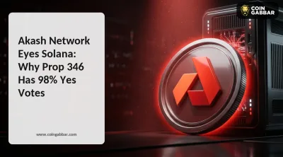 Mintscan page showing Akash Network Prop 346 vote results
