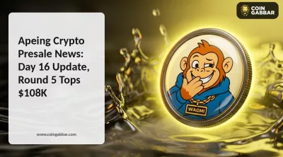 Apeing Crypto Presale News graphic showing Day 16 round five stats