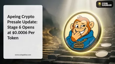 Apeing crypto presale Stage 6 Fearless FOMO dashboard figures
