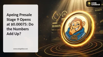 Apeing Presale Stage 9 Moon Callers price and token counter figures