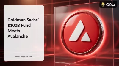 Avalanche News showing Goldman Sachs $100B Treasury fund