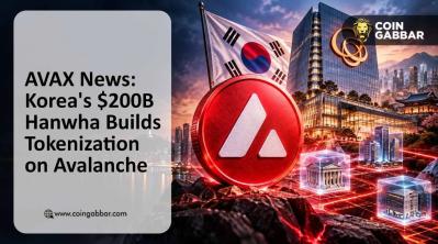 AVAX News today showing Avalanche price as Hanwha builds tokenization