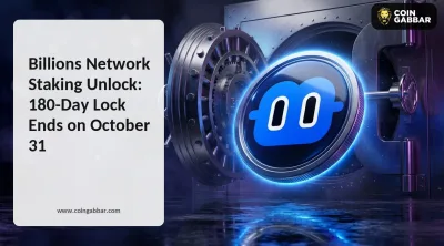 Billions Network staking unlock notice on X for the October 31 BILL lock end