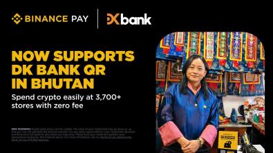 Binance Pay Goes Live at 3,700+ Bhutan Merchants via DK Bank QR
