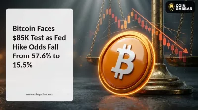 Bitcoin Faces $85K Test as Fed Hike Odds Fall From 57.6% to 15.5%