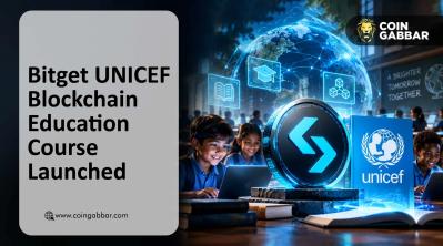 Bitget UNICEF Blockchain Education banner